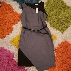 New York & Co Sleeveless Asymmetric Hem Dress